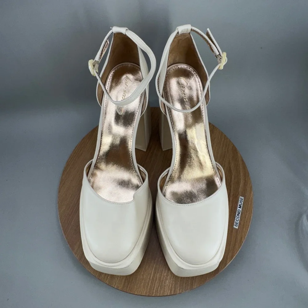 Circus NY Sam Edelman Platform‎ Mary Jane Heels 10  Ivory Retro Bratz Aesthetic